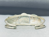 Marvelous Vintage Native American Navajo #8 Turquoise Mine Sterling Silver Bracelet-Nativo Arts
