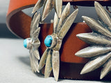 Star Light Star Bright Vintage Native American Navajo Turquoise Sterling Silver Concho Belt Old-Nativo Arts