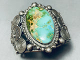 Russ And Sam Best Vintage Native American Navajo Royston Turquoise Sterling Silver Bracelet-Nativo Arts