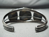 Vivid Spiderweb Turquoise Vintage Native American Navajo Sterling Silver Bracelet-Nativo Arts
