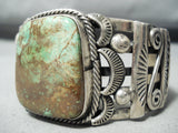 Jeff James Vintage Native American Navajo Royston Turquoise Sterling Silver Bracelet-Nativo Arts