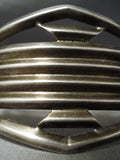 Incredible Vintage Native American Navajo Nolan James Sterling Silver Bracelet Cuff-Nativo Arts