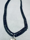 Authentic Vintage Native American Navajo Turquoise Sterling Silver Necklace-Nativo Arts