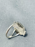 Eye Catching Native American Navajo Tiger Eye Dome Sterling Silver Ring-Nativo Arts