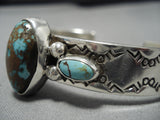 Native American Magnificent Vintage Santo Domingo Royston Turquoise Sterling Silver Bracelet-Nativo Arts