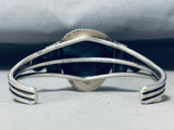 Breathtaking Vintage Native American Navajo Signed Royston Turquoise Sterling Silver Bracelet-Nativo Arts
