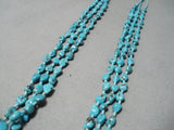 Incredible Vintage Native American Navajo Turquoise Sterling Silver Necklace-Nativo Arts
