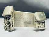 Heavy 161 Gram Vintage Native American Navajo Sterling Silver Bracelet-Nativo Arts