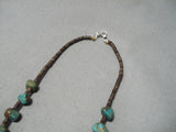Native American Impressive Vintage Santo Domingo Royston Turquoise Heishi Necklace-Nativo Arts