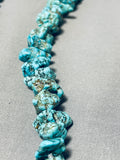 Single Or Double Strand Vintage Native American Navajo Chunky Turquoise Necklace Old-Nativo Arts