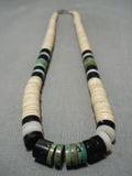 Native American Stunning Vintage Santo Domingo Choker Royston Turquoise Sterling Silver Necklace-Nativo Arts