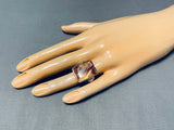 Important Unique Vintage Native American Navajo Ben Begaye (d.) Sterling Silver Ring-Nativo Arts