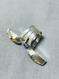 Mesmerizing San Felipe Signed Honey Bee Jasper Sterling Silver Huge Ring-Nativo Arts