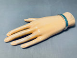 Marvelous Vintage Native American Navajo Turquoise Sterling Silver Petite Bracelet-Nativo Arts