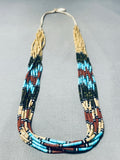 One Of The Most Intricate Pueblo Heishi Turquoise Santo Domingo Necklace-Nativo Arts