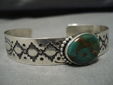 Important Jeanette Dale Sterling Silver Native American Turquoise Bracelet-Nativo Arts