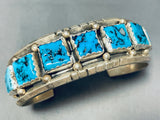 Important Older Yazzie Vintage Native American Navajo Turquoise Sterling Silver Bracelet-Nativo Arts