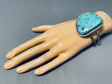 Massive Vintage Native American Navajo 8 Turquoise Sterling Silver Bracelet-Nativo Arts