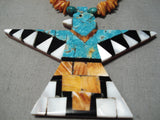 Native American One Of The Best Vintage Santo Domingo Turquoise Thunderbird Necklace-Nativo Arts