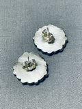Marvelous Vintage Native American Zuni Turquoise Sterling Silver Earrings-Nativo Arts