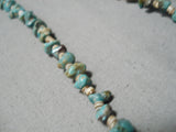 Amazing Vintage Navajo Turquoise Heishi Native American Necklace Old-Nativo Arts