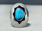 Gorgeous Bisbee Turquoise Vintage Native American Navajo Sterling Silver Squash Blossom Necklace-Nativo Arts