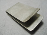 Unique Vintage Native American Navajo Pilot Mountain Sterling Silver Money Clip Old-Nativo Arts