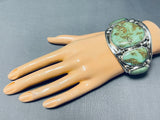 Monstrous Vintage Native American Navajo Royston Turquoise Sterloing Silver Bracelet-Nativo Arts