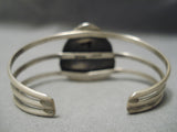 Striking Vintage Native American Navajo Royston Turquoise Sterling Silver Bracelet-Nativo Arts