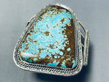 Best Jo Tso Native American Navajo #8 Turquoise Sterling Silver Bracelet-Nativo Arts