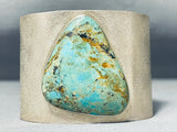 Magnificent Native American Navajo Royston Turquoise Sterling Silver Bracelet-Nativo Arts