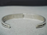 Native American One Of The Most Precise Protruding Inlay Turquoise Sterling Silver Bracelet-Nativo Arts