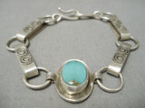 Native American Authentic Vintage Santo Domingo Anthony Lovato Sterling Silver Bracelet-Nativo Arts