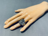 One Of The Most Unique Vintage Native American Navajo Hose Sterling Silver Ring-Nativo Arts