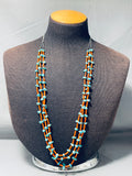 Marvelous Vintage Native American Navajo Turquoise Sterling Silver Necklace-Nativo Arts