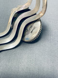 Important Running Water Vintage Native American Navajo Turquoise Sterling Silver Bracelet-Nativo Arts