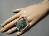 Magnificent Vintage Native American Navajo Royston Turquoise Sterling Silver Ring-Nativo Arts