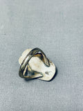 Amazing Vintage Native American Navajo Turquoise Sterling Silver Ring-Nativo Arts