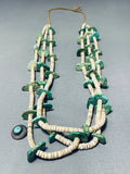 Native American Opulent Vintage Santo Domingo Royston Turquoise Sterling Silver Necklace-Nativo Arts
