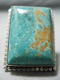 Tremendous Vintage Native American Navajo Royston Turquoise Sterling Silver Ring-Nativo Arts