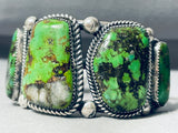 Best Vintage Native American Navajo Orvil Jack Mine Turquoise Sterling Silver Bracelet-Nativo Arts