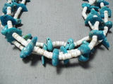 Incredible Vintage Navajo Turquoise Heishi Necklace Native American Jewelry-Nativo Arts