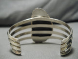 Large Spiderweb Royston Turquoise Vintage Native American Navajo Sterling Silver Bracelet-Nativo Arts