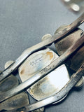 Wil Johnson Vintage Native American Navajo Spiny Oyster Sterling Silver Bracelet-Nativo Arts