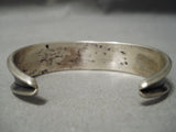 Vintage Navajo Blue Turquoise Sterling Silver Bracelet Native American Old-Nativo Arts