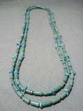 One Of The Best Navajo Tubule Turquoise Native American Necklace-Nativo Arts