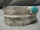 Important Vintage Native American Navajo Ben Begaye Sterling Silver Feather Master Bracelet-Nativo Arts