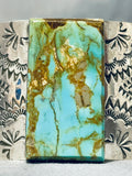 Exquisite San Felipe 8 Turquoise Sterling Silver Bracelet-Nativo Arts