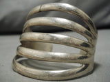 Tremendous Vintage Native American Navajo Simple Elegance Sterling Silver Bracelet-Nativo Arts