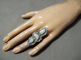 One Of The Best Vintage Native American Navajo Dry Creek Turquoise Sterling Silver Ring-Nativo Arts